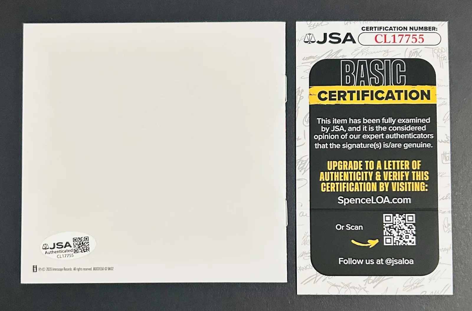 SELENA GOMEZ 'RARE' AUTOGRAPHED SIGNED CD BOOKLET **JSA COA**, image 2