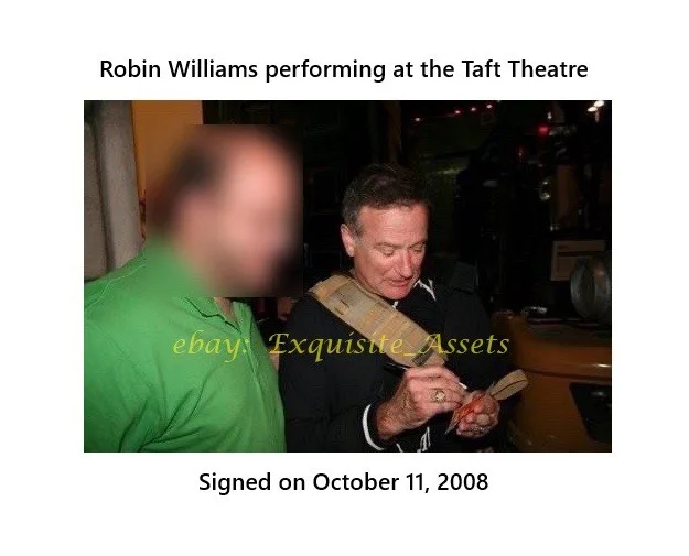 ROBIN WILLIAMS signed Comedy Stand-up ticket - PSA/DNA Slabbed - w/ Photo Proof, image 4