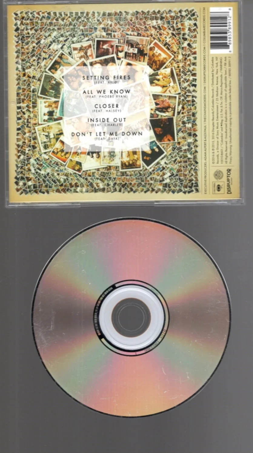 THE CHAINSMOKERS SIGNED COLLAGE EP CD & BOOKLET DREW & ALEX Autographed EDM, image 2