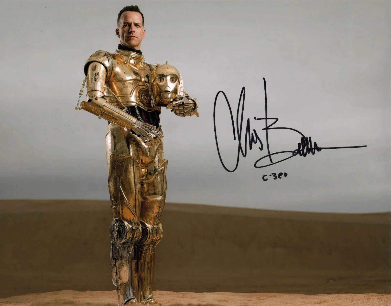 Chris Bartlett — Chris Bartlett Star Wars 11x14 Photo Poster Signed Autograph JSA Certified Auto