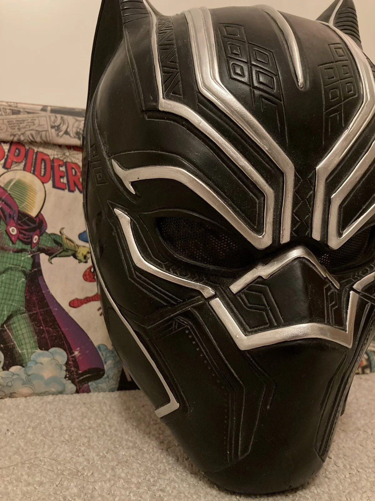 Marvel Black Panther Full Size Resin Mask - Foam Padding - Cosplay/Display Piece, image 2
