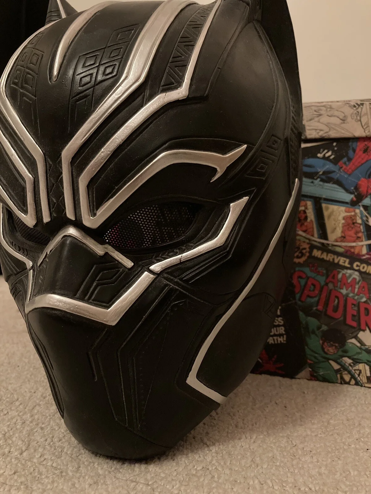 Marvel Black Panther Full Size Resin Mask - Foam Padding - Cosplay/Display Piece, image 3