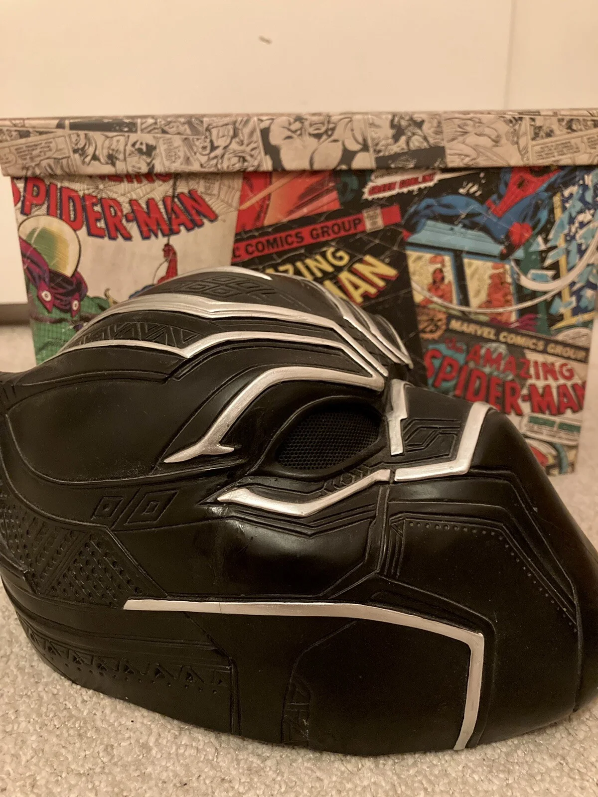 Marvel Black Panther Full Size Resin Mask - Foam Padding - Cosplay/Display Piece, image 4