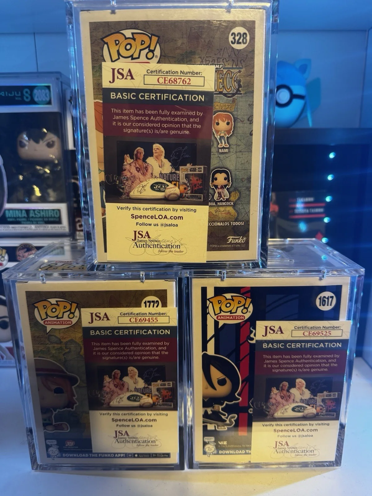 Signed Nami Funko & Signed Rukia Funko Jsa Cert Lot, image 3