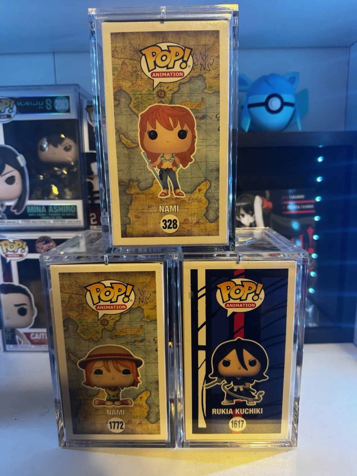 Signed Nami Funko & Signed Rukia Funko Jsa Cert Lot, image 4