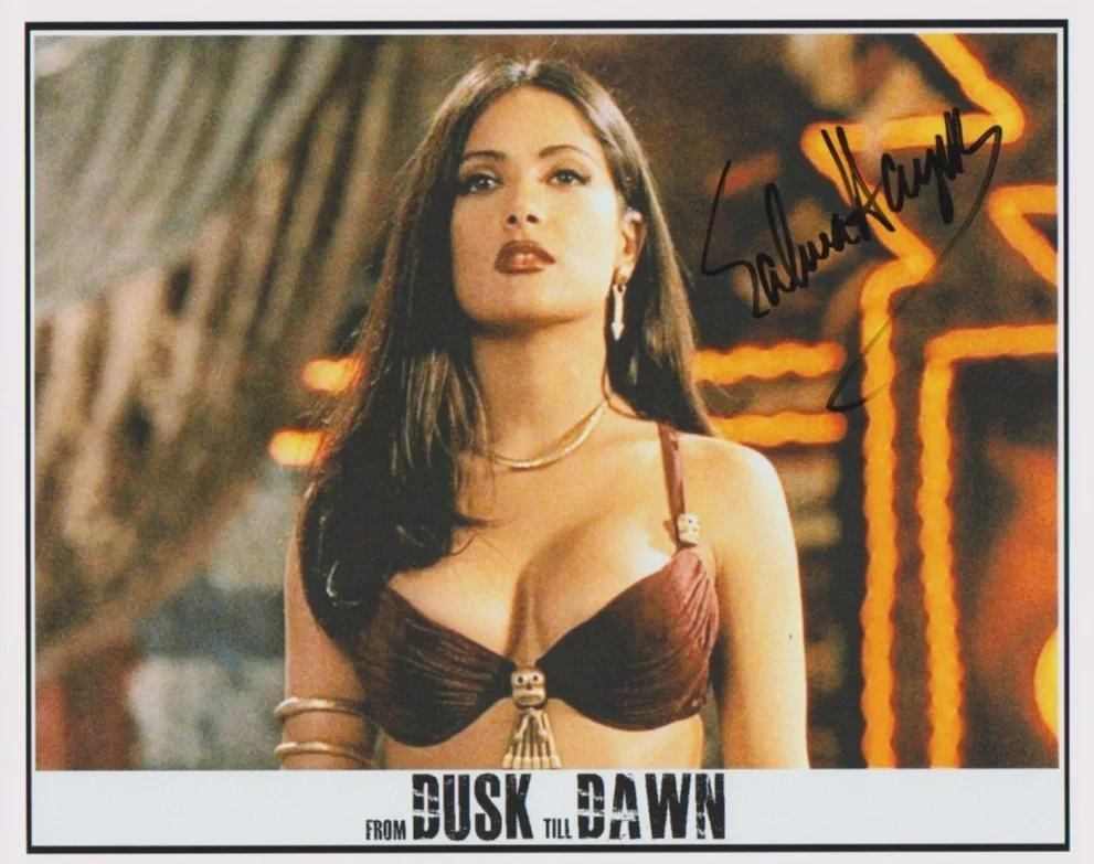 SALMA HAYEK — SALMA HAYEK 8.5X11 SIGNED PHOTO AUTOGRAPH ORIGINAL MEXICAN SIGNATURE REPRINT