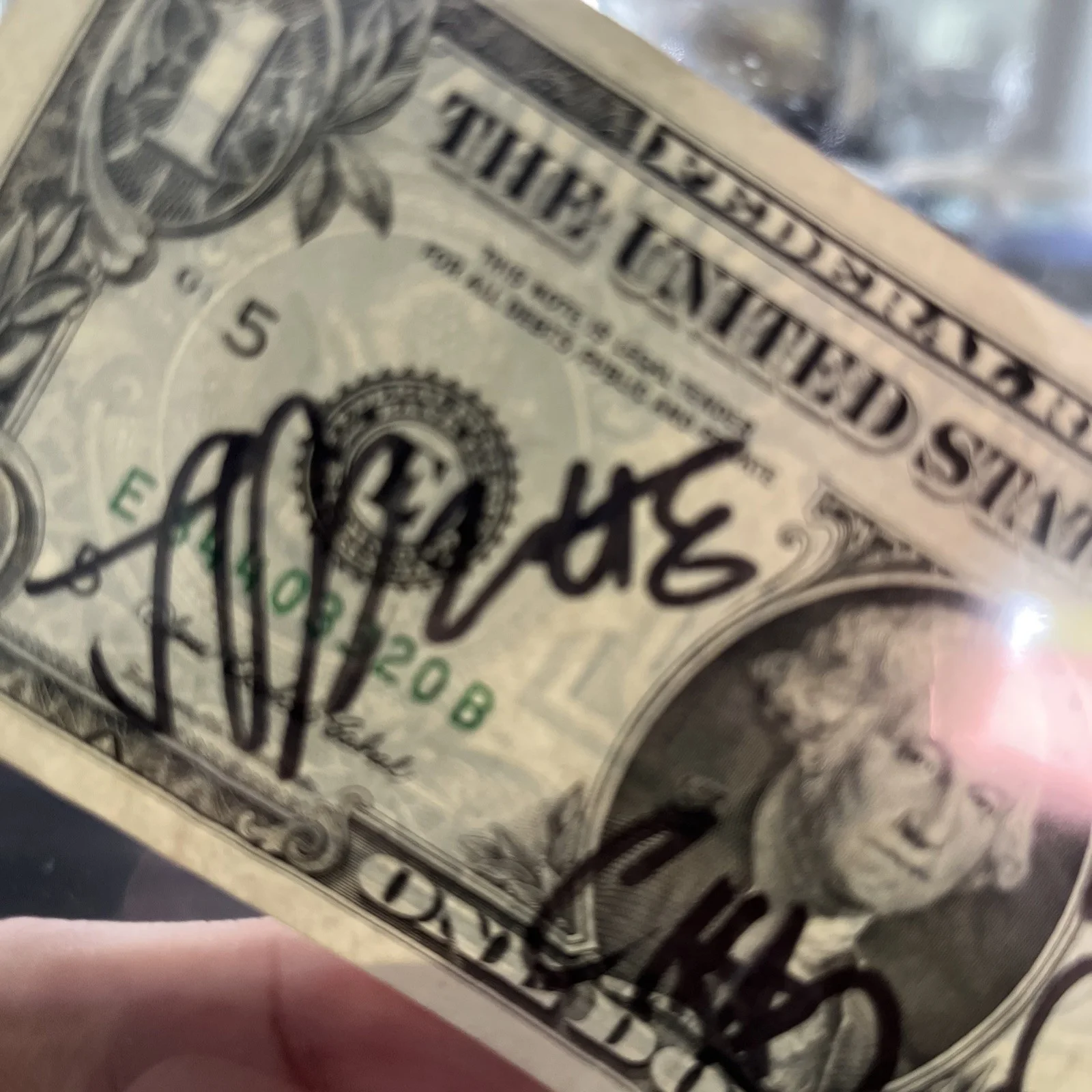 A New Found Glory Signed One Dollar Bill Autographed Music Memorabilia Original, image 4