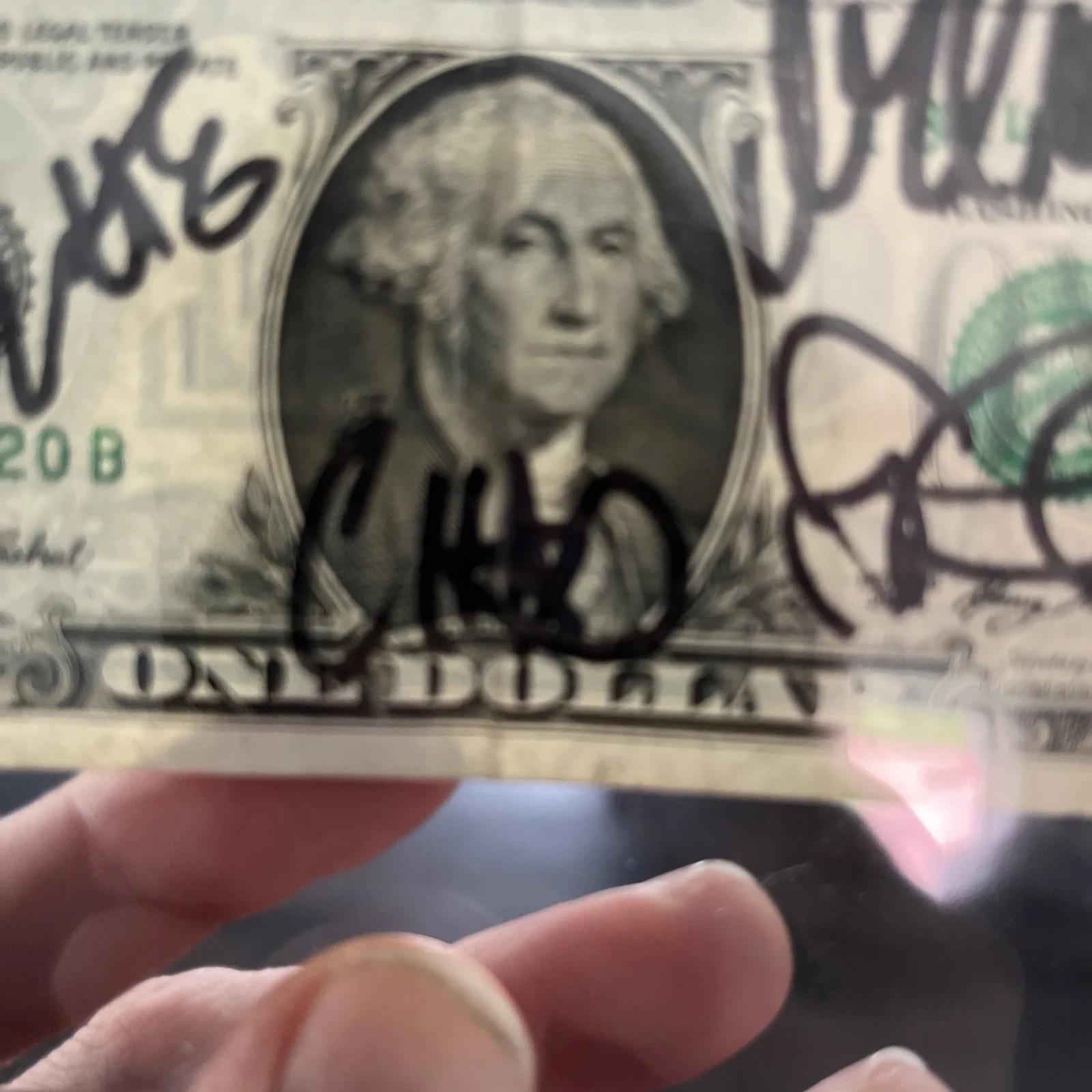 A New Found Glory Signed One Dollar Bill Autographed Music Memorabilia Original, image 5