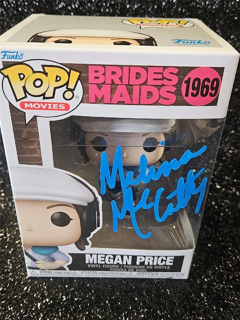 MELISSA MCCARTHY — MELISSA MCCARTHY HAND SIGNED AUTOGRAPHED FUNKO POP! MEGAN PRICE BRIDESMAID COA, image 2