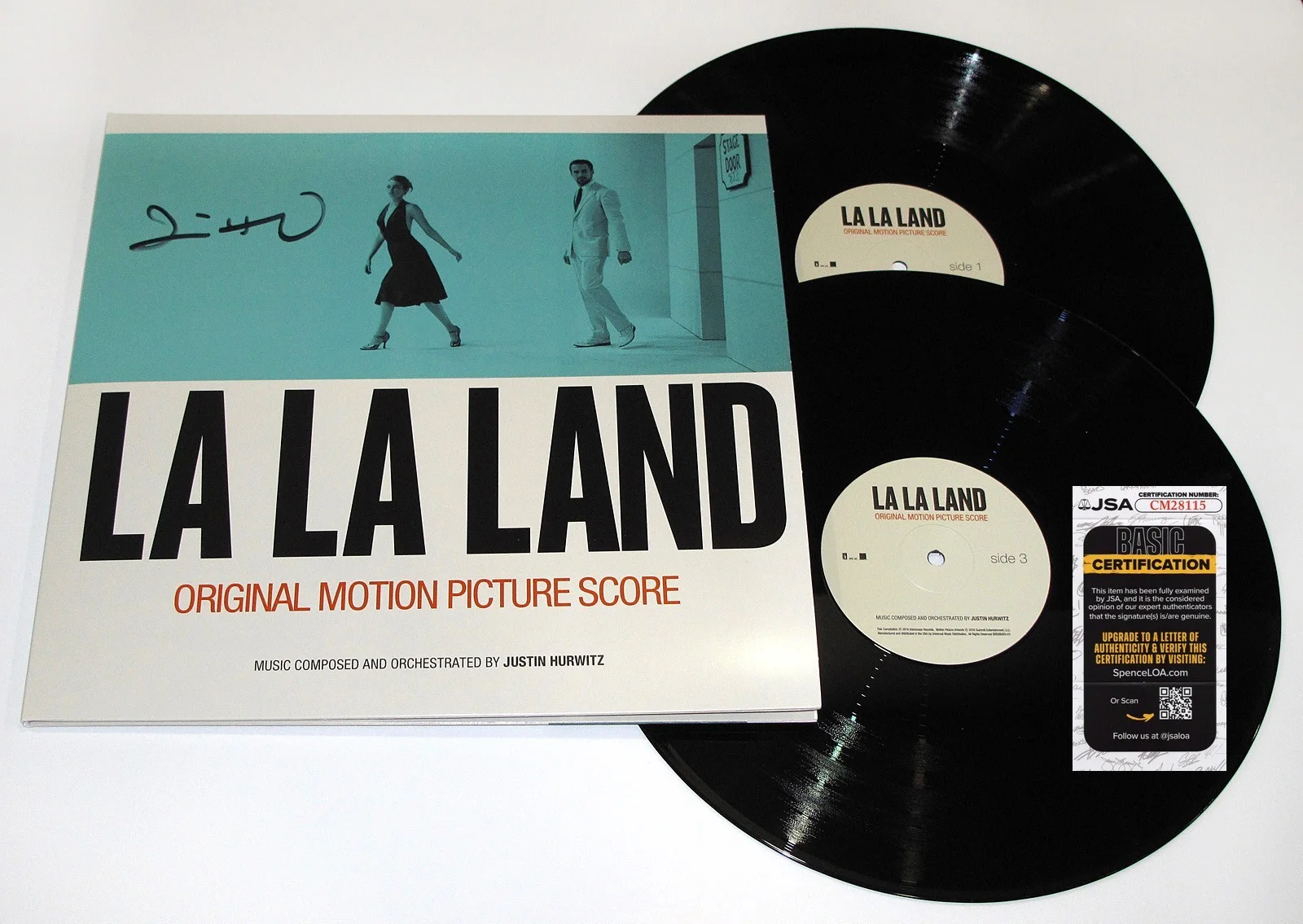 Justin Hurwitz — Justin Hurwitz signed "LA LA LAND" Vinyl Album STONE GOSLING d Composer JSA COA