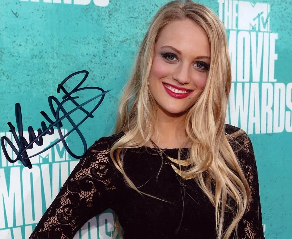 KIRBY BLISS BLANTON — Kirby Bliss Blanton signed 8x10 Photo c PROOF Sexy GREEN INFERNO Project X ACOA, изображение 4
