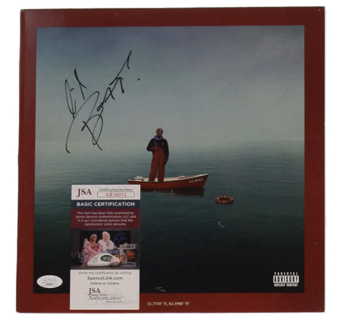 Lil Yachty Signed “Lil Boat” Red Vinyl Record Album JSA Auto Rap LP, image 2