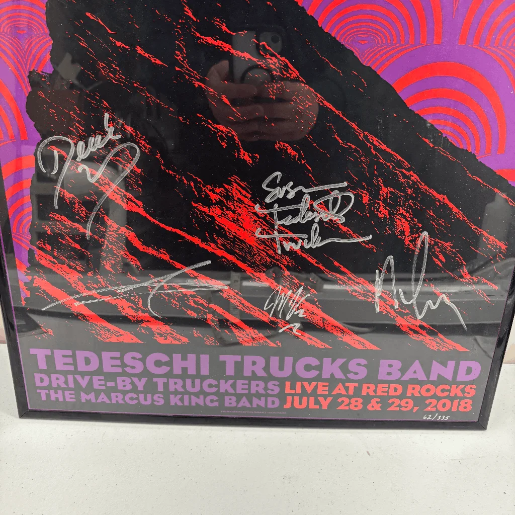 Tedeschi Trucks Band Wheels of Soul Drive By Truckers Marcus King Signed 2018, изображение 3