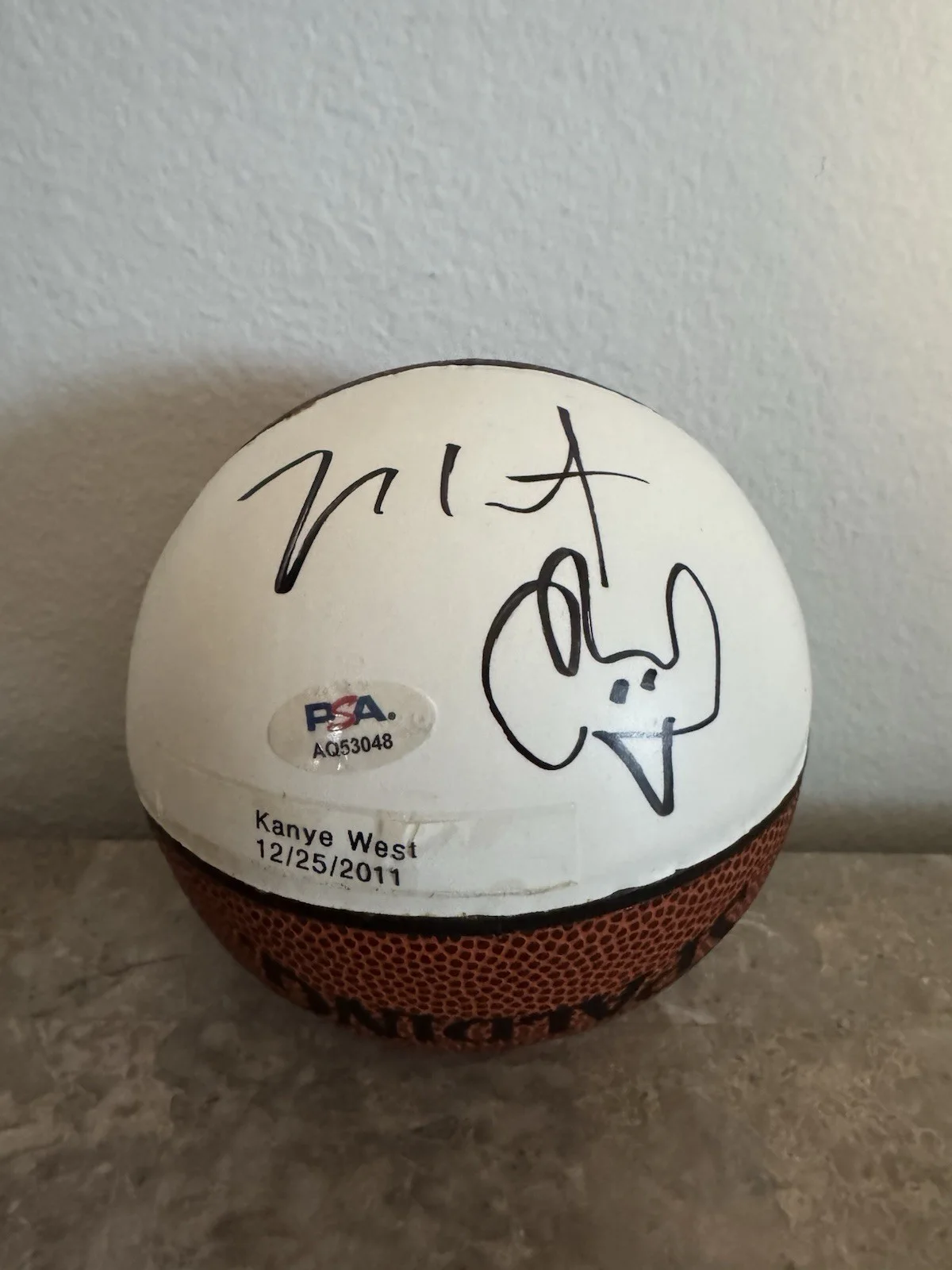 Kanye West — Kanye West Ye Signature Autograph Sketch PSA/DNA Certified 12/25/2011 Lakers