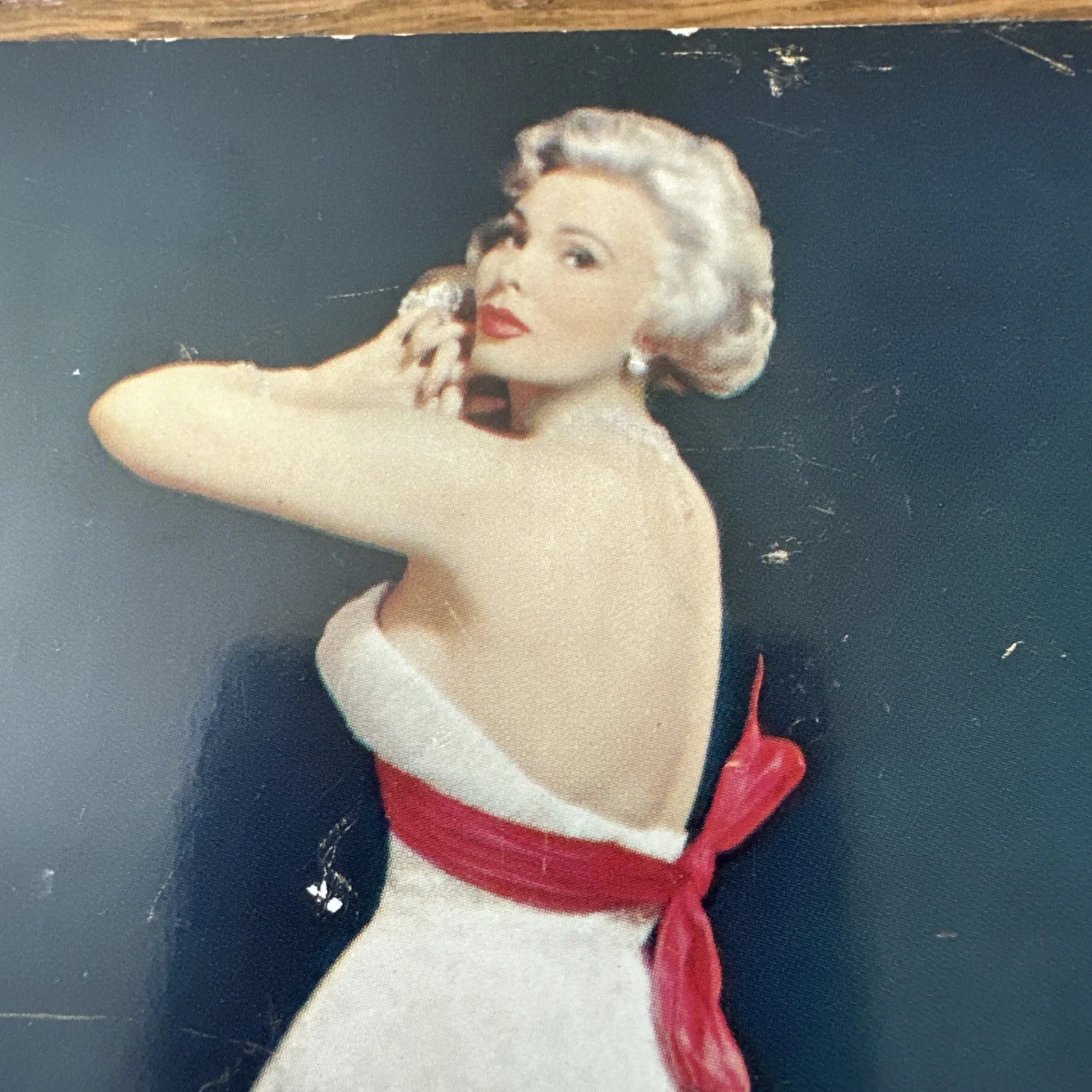 Zsa Zsa Gabor Signed Vintage Celebrity Autograph Photo Oversized Postcard, изображение 5