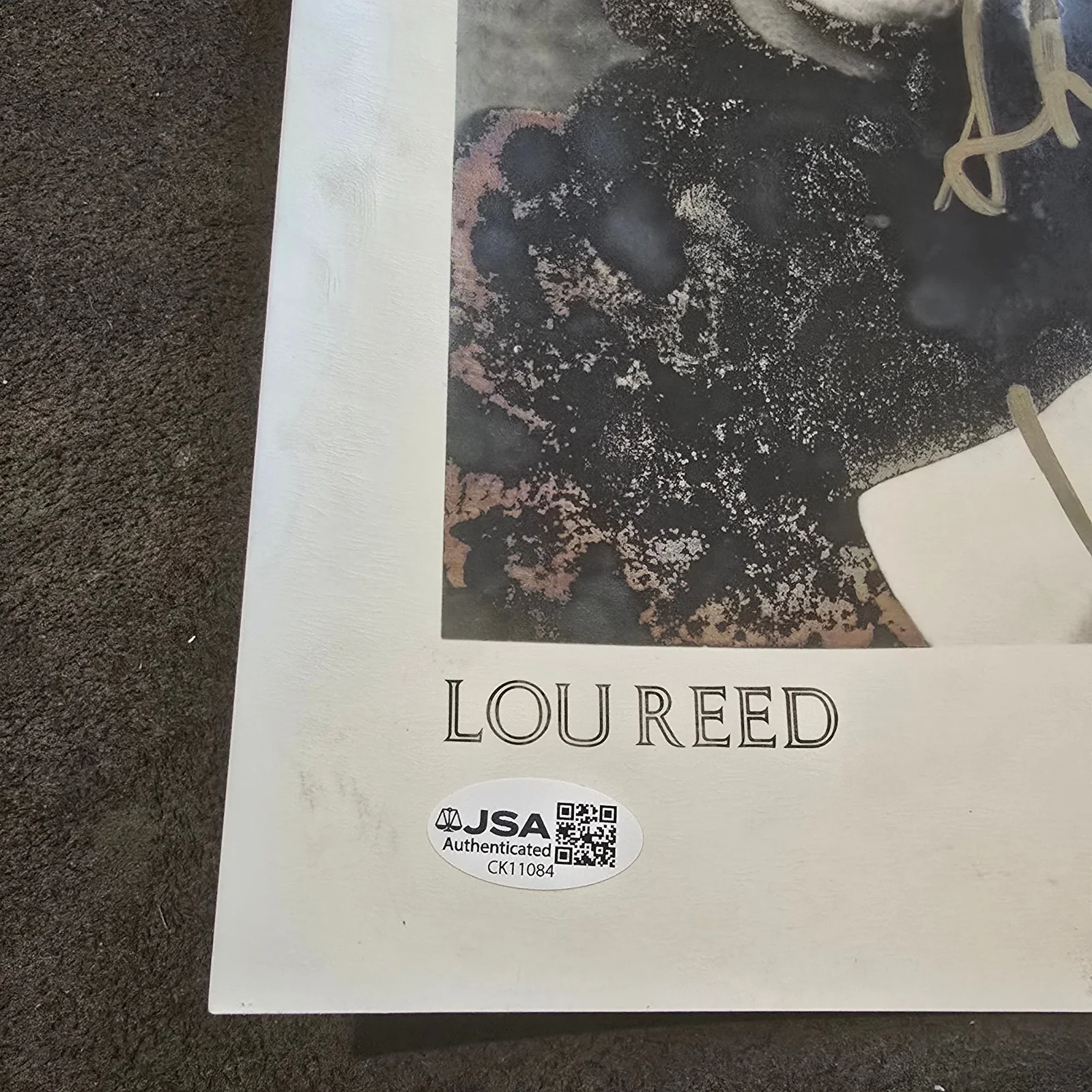 Lou Reed Velvet Underground The Transformer Signed Autographed 8x10 Photo JSA, image 4
