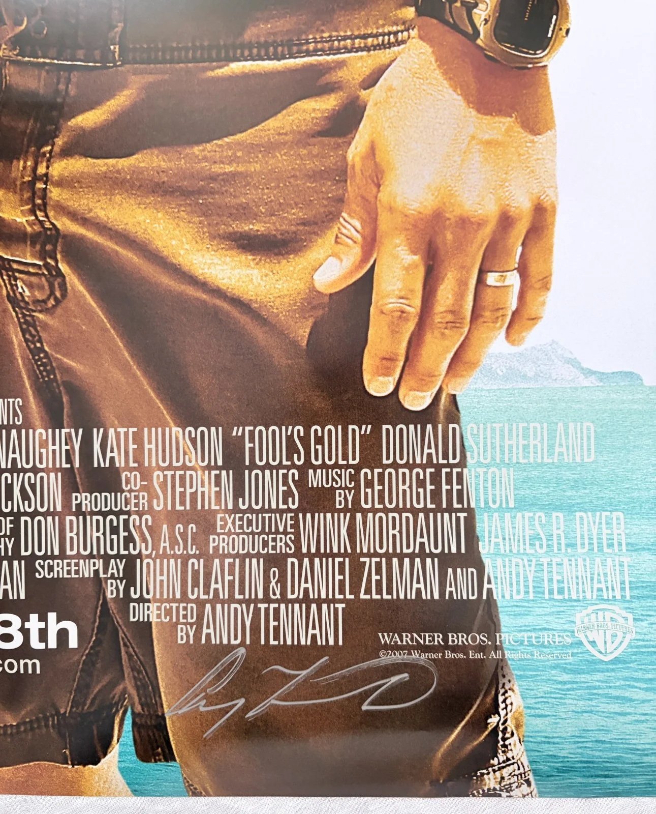 Kate Hudson — Fool's Gold Cast Signed x5 DS Movie Poster 27x40 Matthew McConaughey Kate Hudson, изображение 5