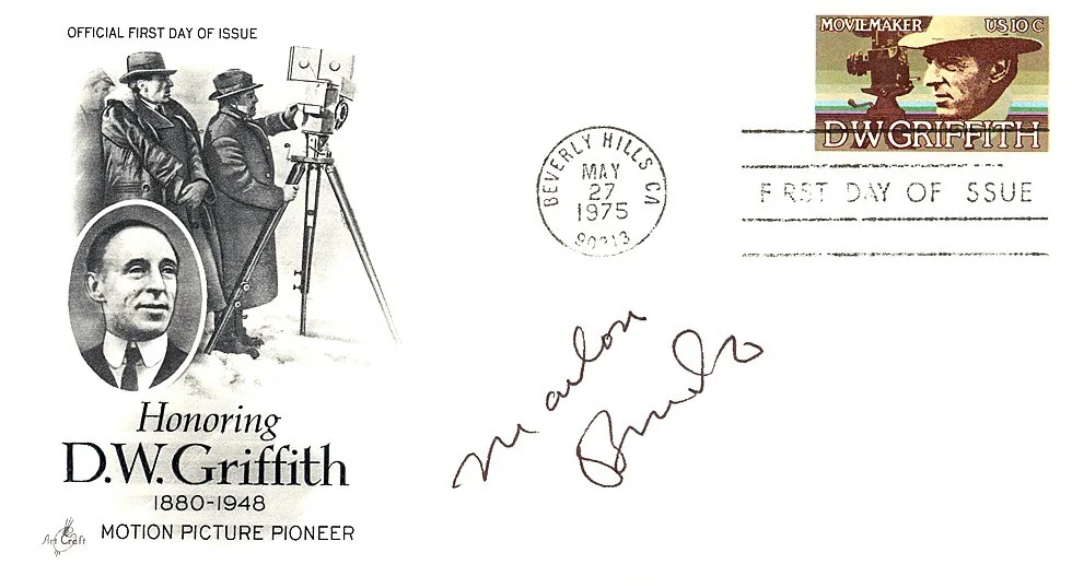 Marlon Brando — GODFATHER -MARLON BRANDO- CERTIFIED Signed/Autograph/Auto Movie FDC w/COA