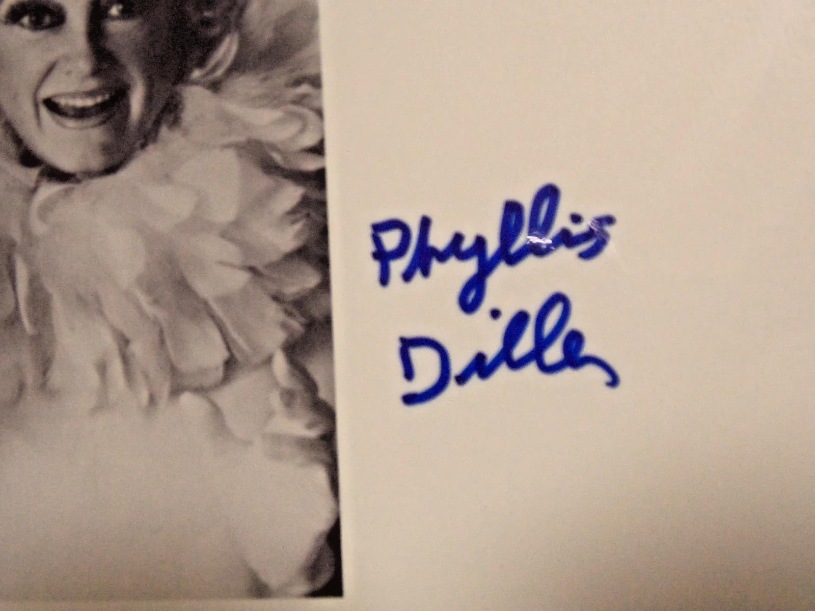 Laminated Actress Phyllis Diller Signed Autographed Photo, image 2