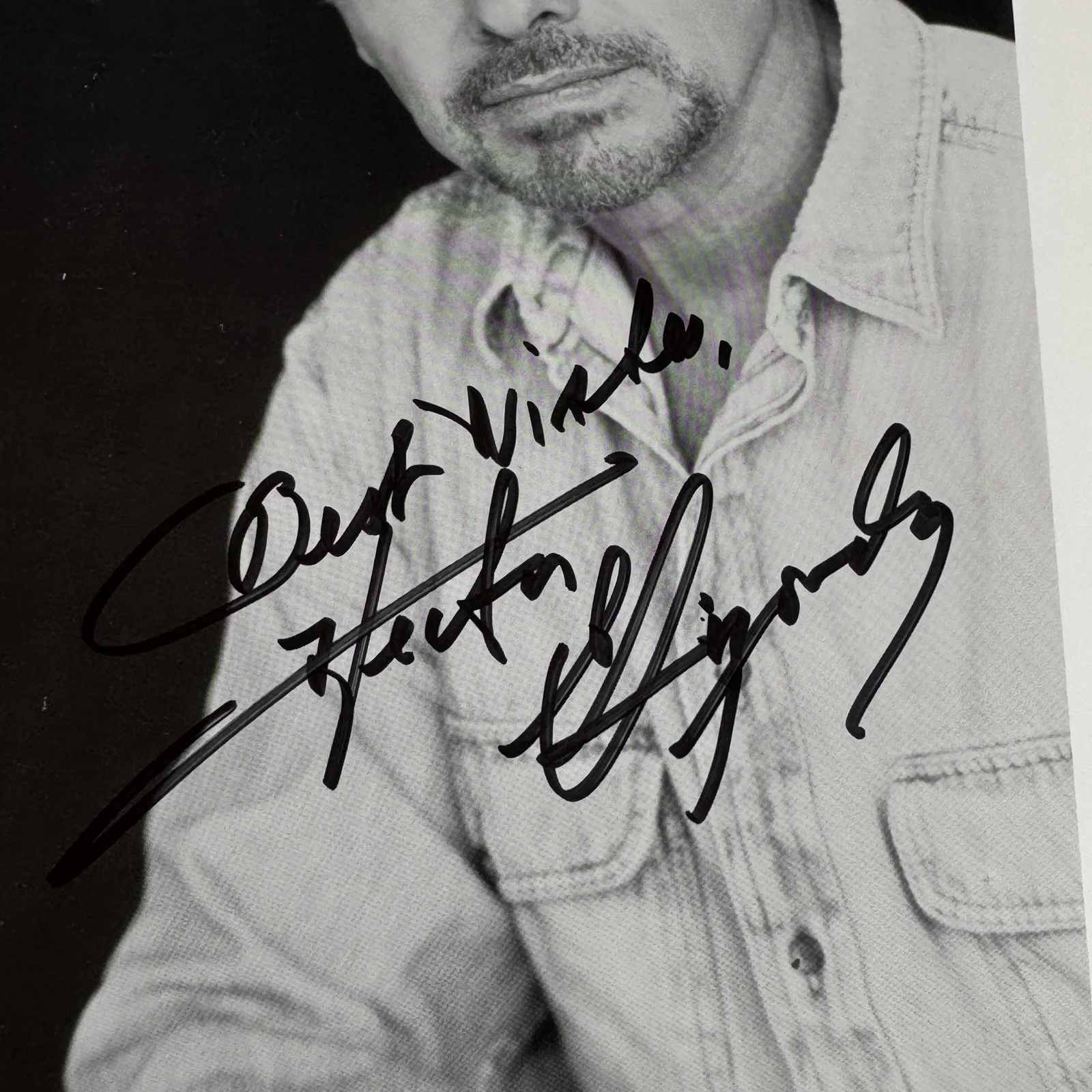 Hector Elizondo Autographed 8x10 Hand Signed In Person Best Wishes, image 2