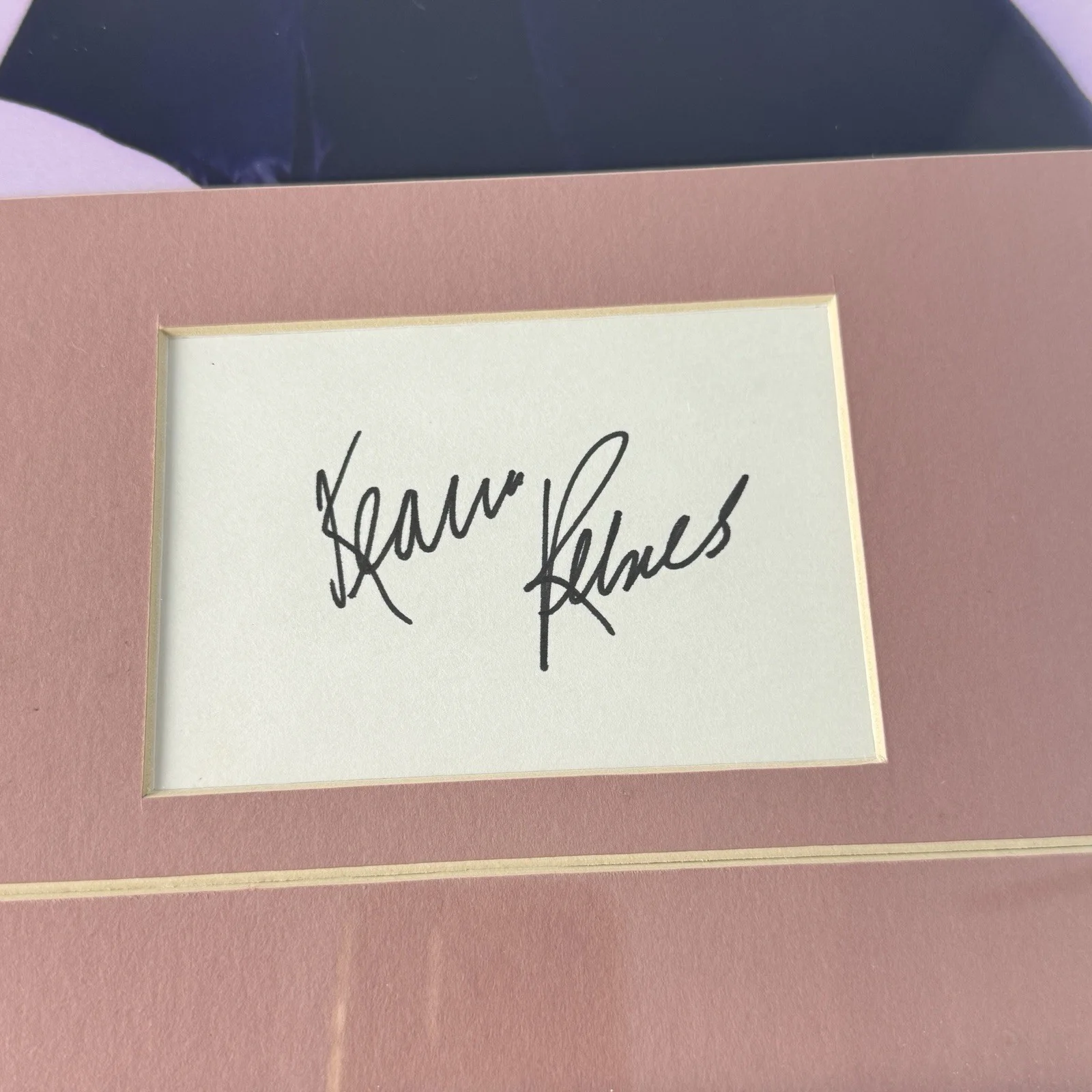 Keanu Reeves Autographed Card 8x10 Photo On 20x14 Glass Panel Wood Frame Signed, изображение 3