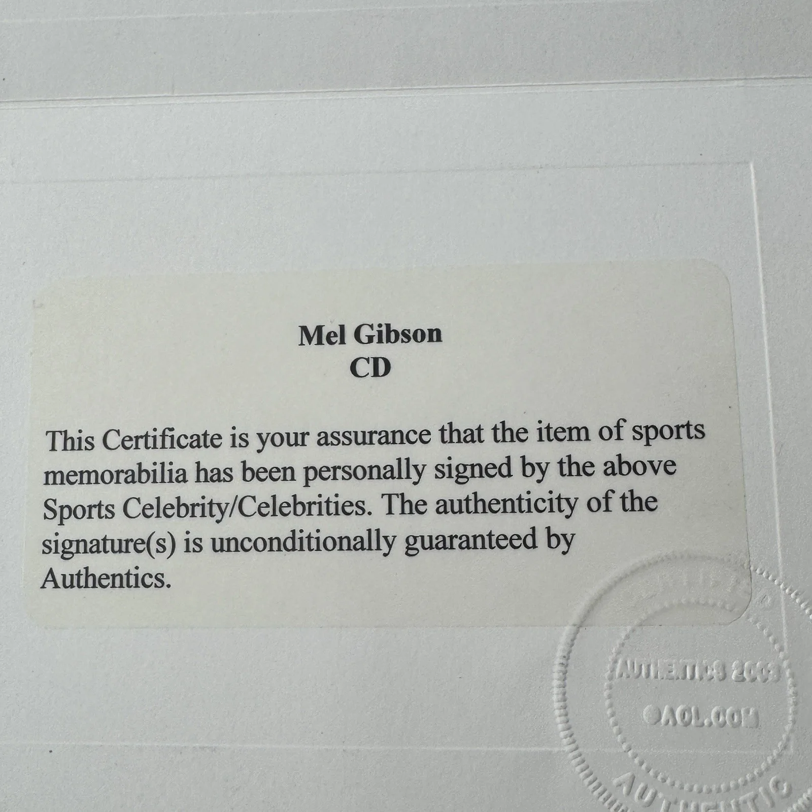 Mel Gibson — Mel Gibson Autographed CD The Patriot With COA In Person Hand Signed Soundtrack, изображение 3