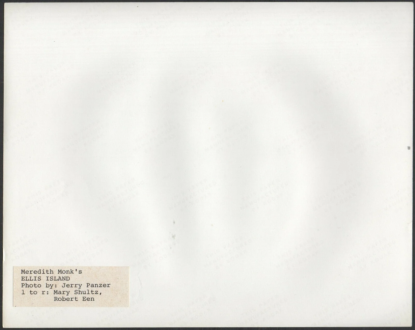 ELLIS ISLAND 1982 Meredith Monk, Mary Shultz, Robert Een 10x8 STILL, image 2