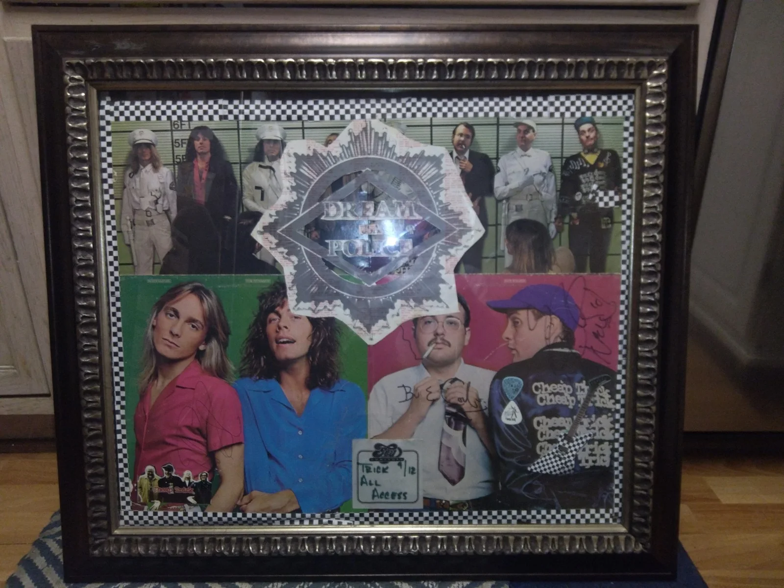 CHEAP TRICK Signed Inside Vinyl Cover x4 Nielsen ZANDER Tom BUN E +2,Guitar Pics, image 2