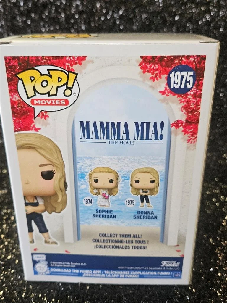 MERYL STREEP — MERYL STREEP HAND SIGNED AUTOGRAPHED FUNKO POP! MAMMA MIA DONNA SERIDAN 1975 COA, изображение 5