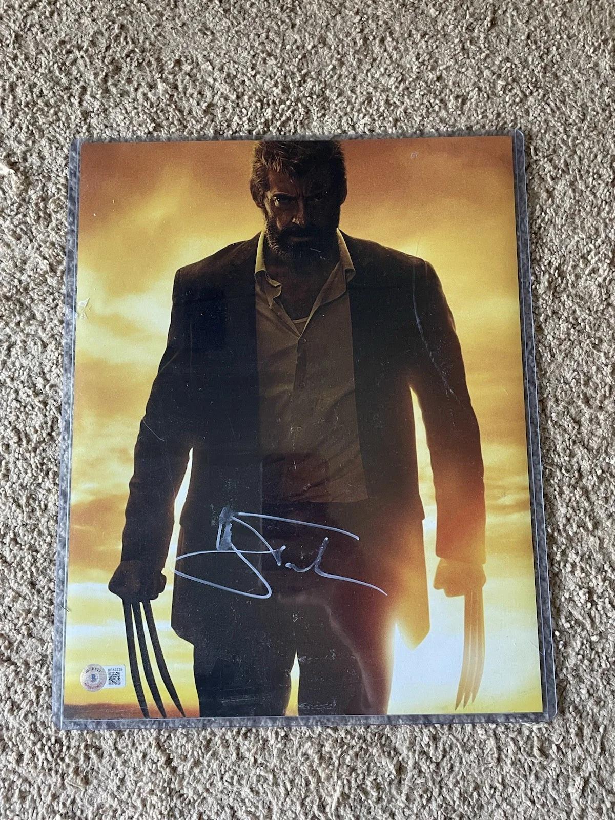 Hugh Jackman — Hugh Jackman Signed 11x14 Photo Wolverine X-Men Logan Autograph Beckett COA