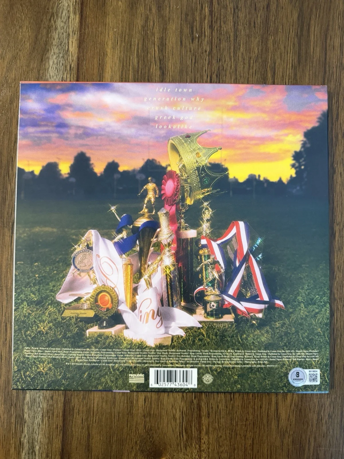 ‘Conan Gray’ Signed Vinyl Album ‘Sunset Season’ Pop Singer Beckett Certified, image 2