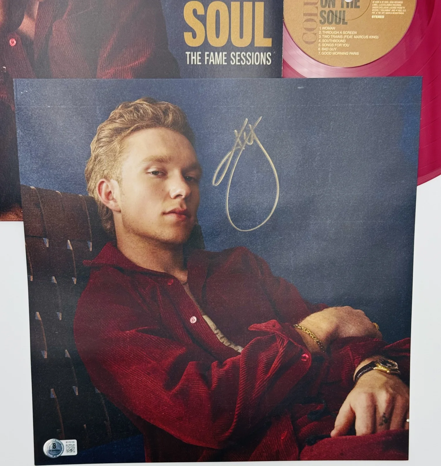 Ty Myers Signed Heavy on the Soul Vinyl Record Insert Country Autograph BAS K45, image 2