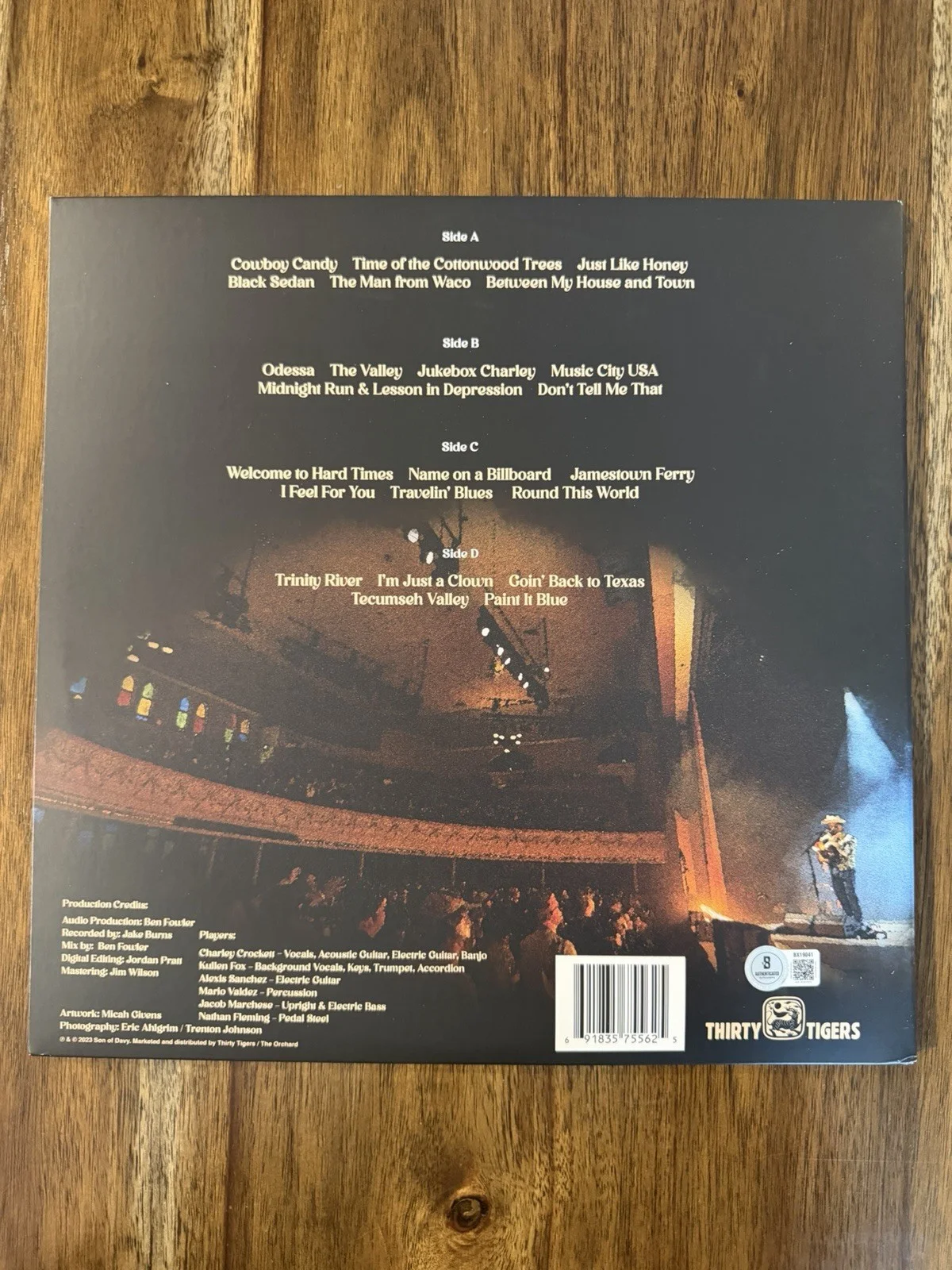 ‘Charley Crockett’ Signed Vinyl Album ‘Live From The Ryman’ Record Beckett, изображение 2
