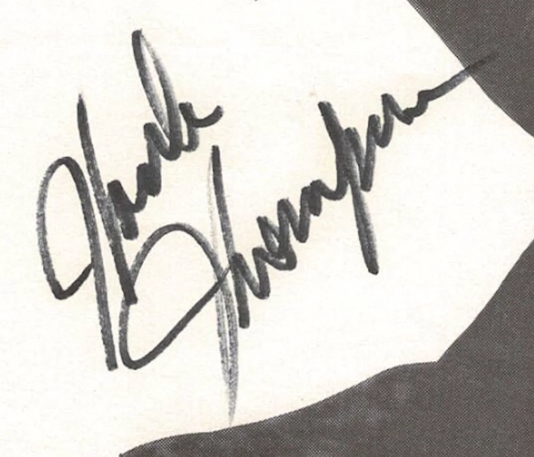 Hank Thompson Autographed Signed Magazine Photo AMCo COA 23329, изображение 2