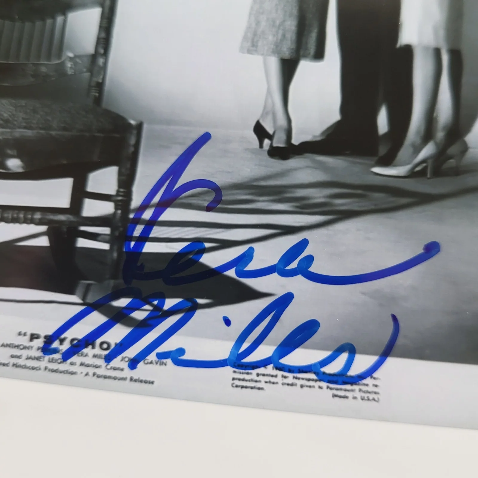 Vera Miles — Vera Miles Psycho Hand Signed 4x6 Autograph A, image 2