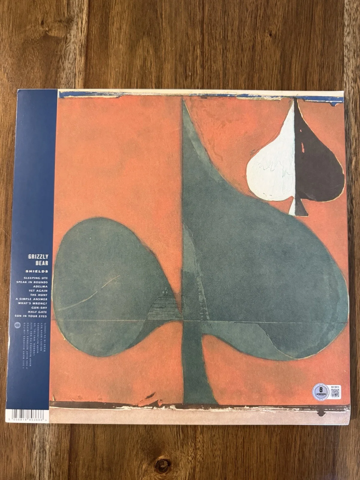 Ed Droste ‘Grizzly Bear’ Rock Band Signed ‘Shields’ Vinyl Album Beckett, image 2