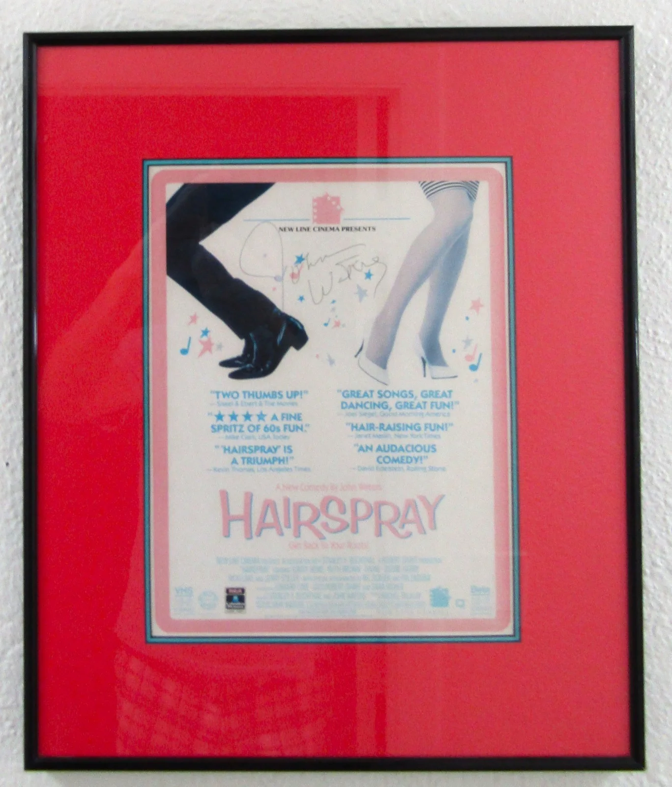 John Waters — Framed John Waters Autographed Movie Poster 1988 Hairspray