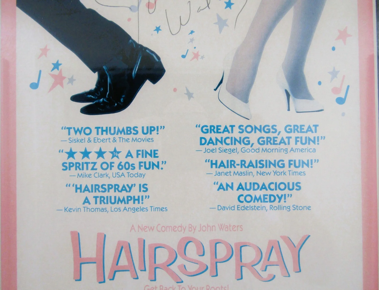 John Waters — Framed John Waters Autographed Movie Poster 1988 Hairspray, изображение 4
