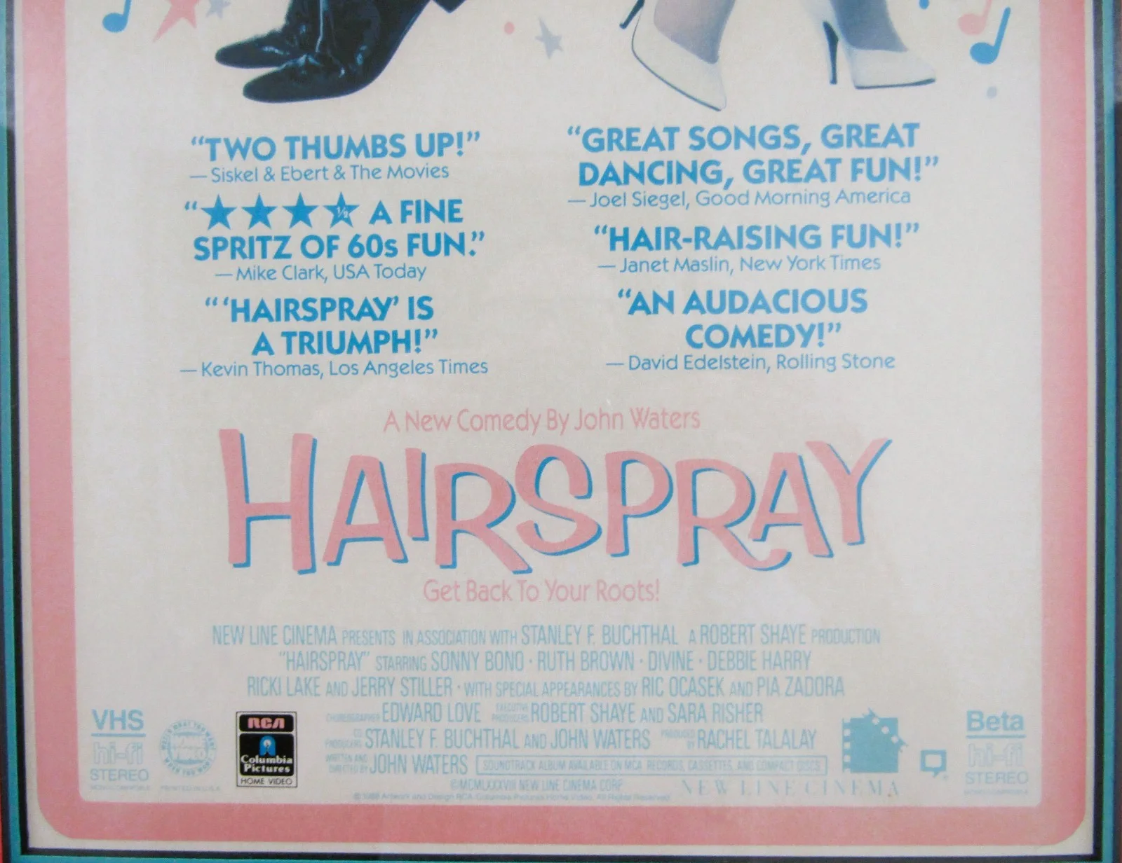 John Waters — Framed John Waters Autographed Movie Poster 1988 Hairspray, изображение 5