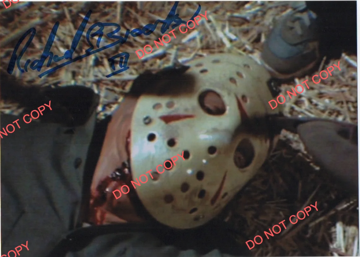 Richard Brooker — RICHARD BROOKER signed FRIDAY THE 13th 5.5x7.5 photo AUTOGRAPH auto ACOA rare