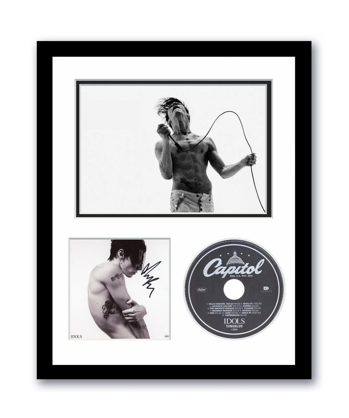Yungblud — Yungblud Autographed Signed 11x14 Custom Framed CD Photo Idols ACOA