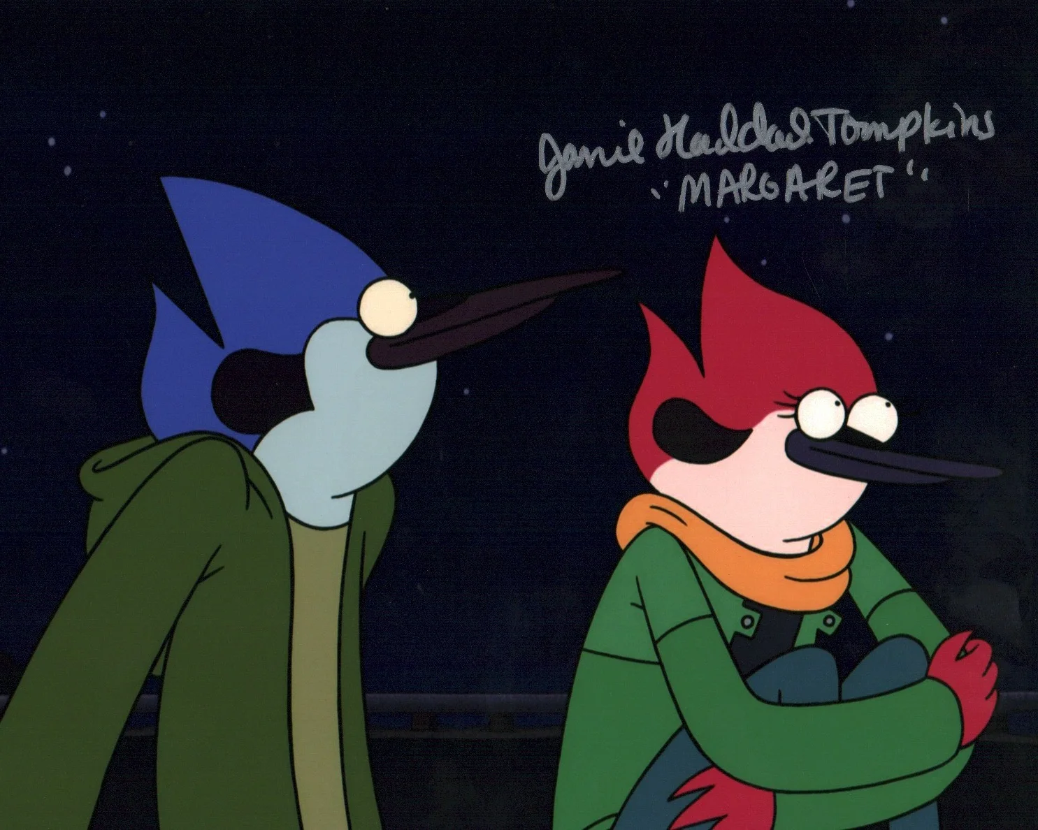 Janie Haddad Tompkins — Janie Haddad Tompkins Regular Show 8x10 Signed Photo JSA Certified Autograph