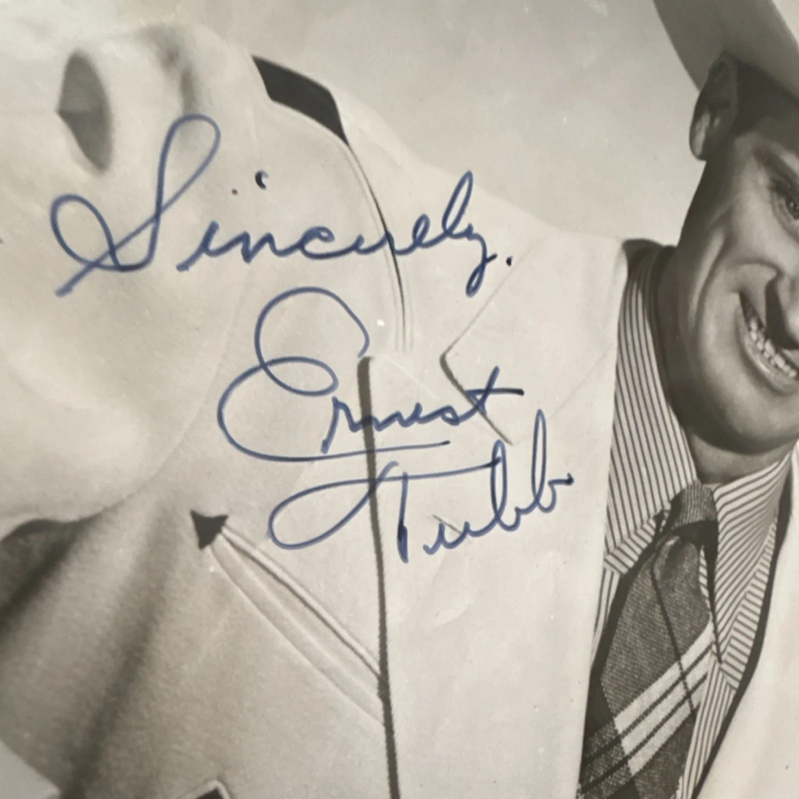 Ernest Tubb Signed Original Country Music Black & White Photo Autograph, image 3