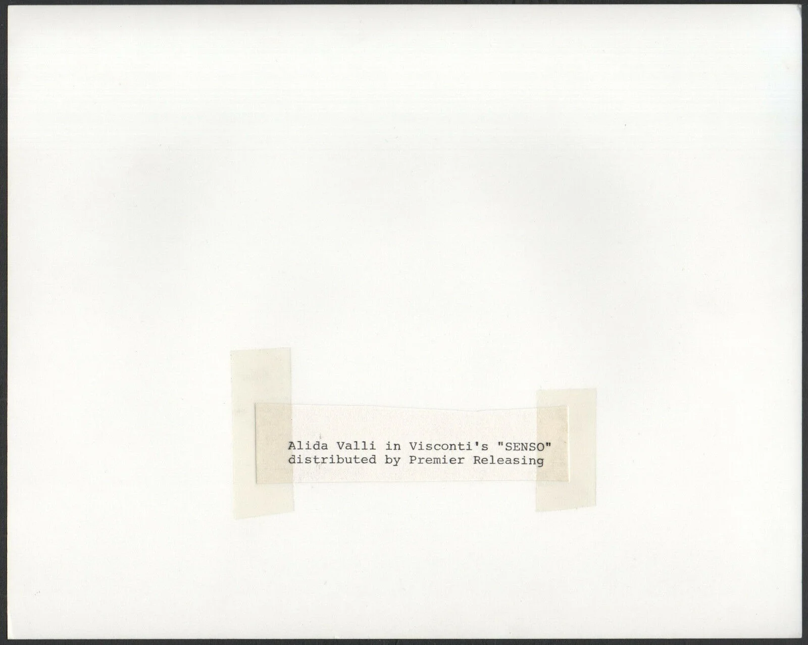 SENSO 1954 Alida Valli * Luchino Visconti 10x8 STILL, изображение 2