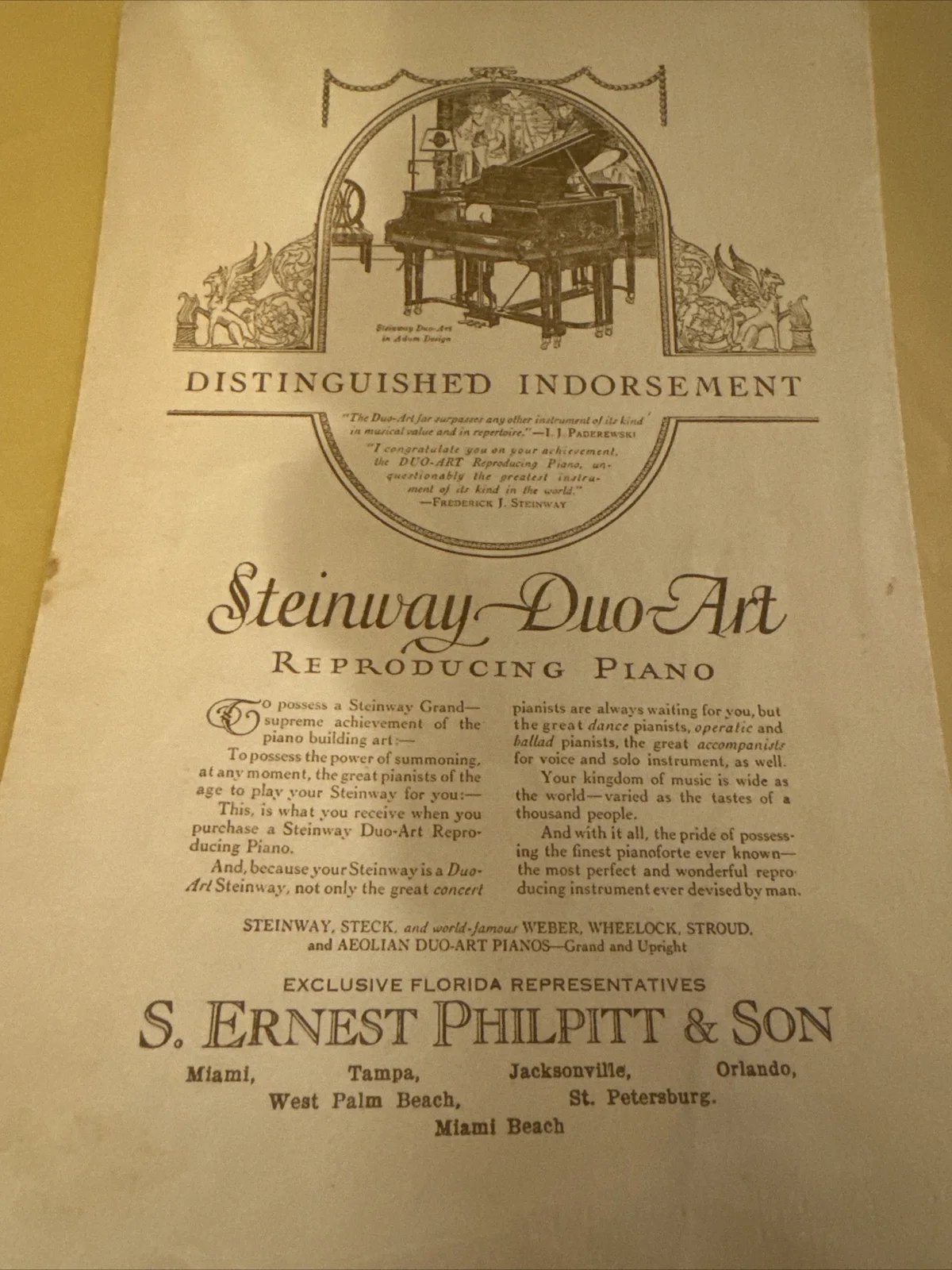Ernestine Schumann Heink 1927 SIGNED Concert Program, image 5