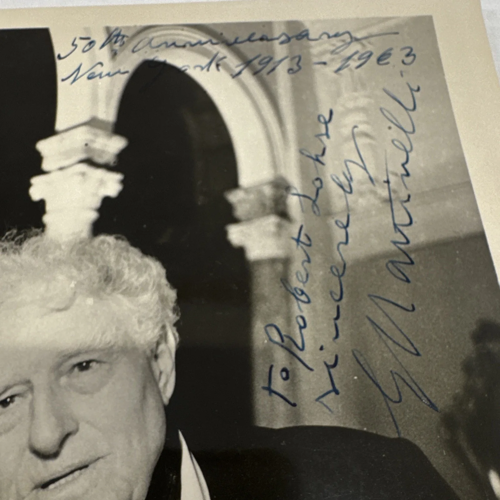 Giovanni Martinelli Signed Photo 8"x10" Italian Operatic Spinto 1963 50th Anniv, изображение 2