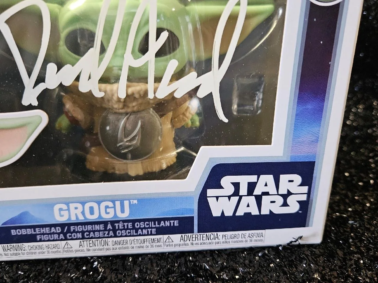 DAVID ACORD — DAVID ACORD HAND SIGNED AUTOGRAPHED FUNKO POP! 819 STAR WARS GROGU FIGURE W/ COA, изображение 4