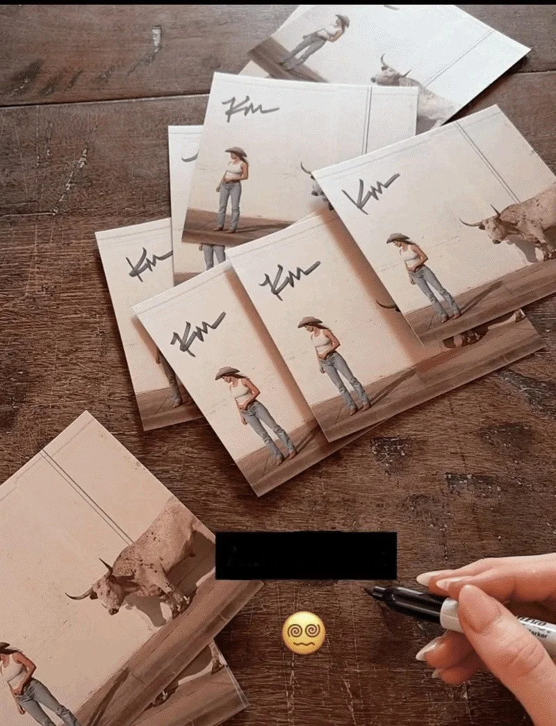 KACEY MUSGRAVES SIGNED MIDDLE OF NOWHERE CD ART CARD GUITAR LIVE PHOTO COA PROOF, image 2