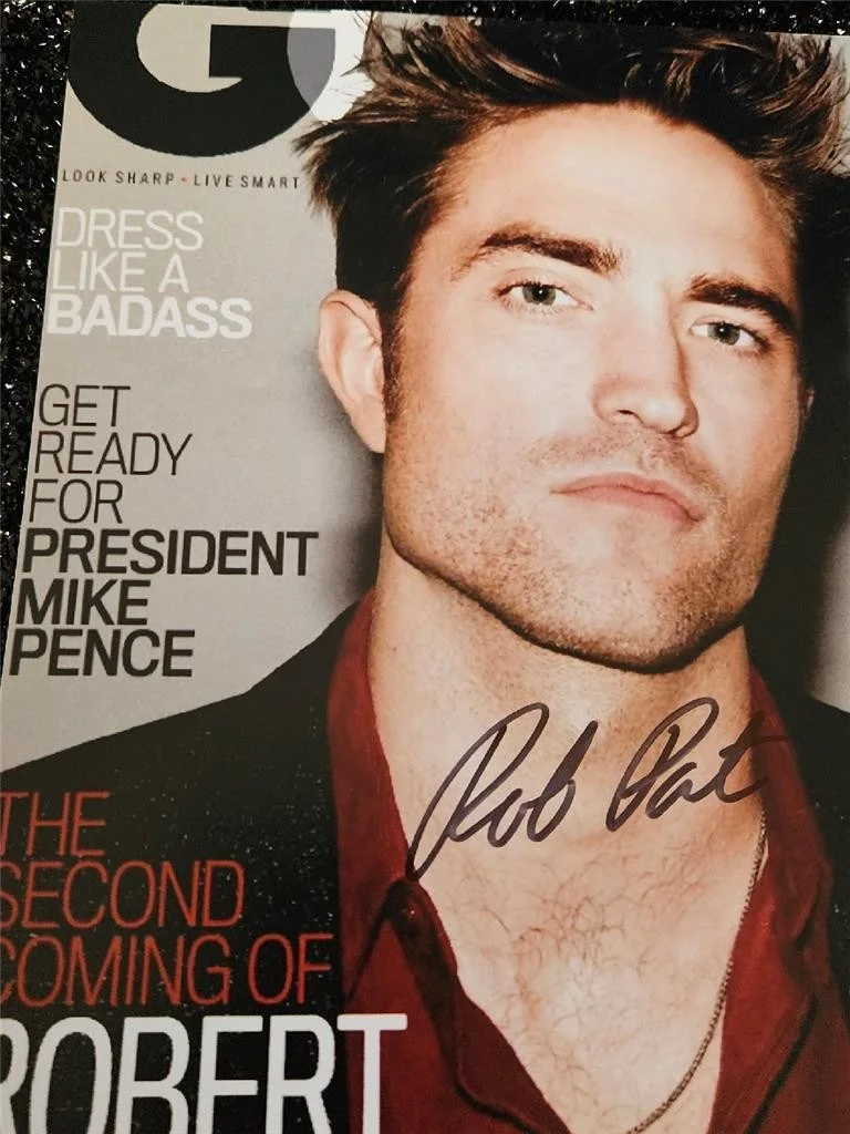 ROBERT PATTINSON — ROBERT PATTINSON HAND SIGNED AUTOGRAPHED 8X10 PHOTO GQ COVER PICTURE ACTOR COA 3, изображение 4