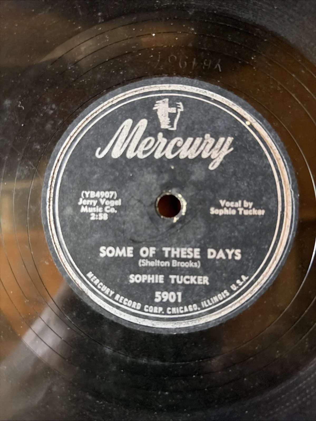 SOPHIE TUCKER Autographed Record; 'Sophie Tucker Life Is A Wonderful Mercury, изображение 5